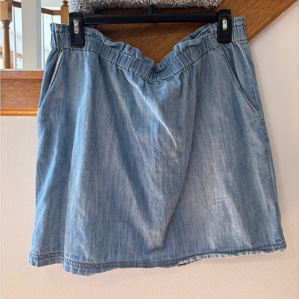 Universal Thread Denim Paperbag Women's Skirt w Pockets